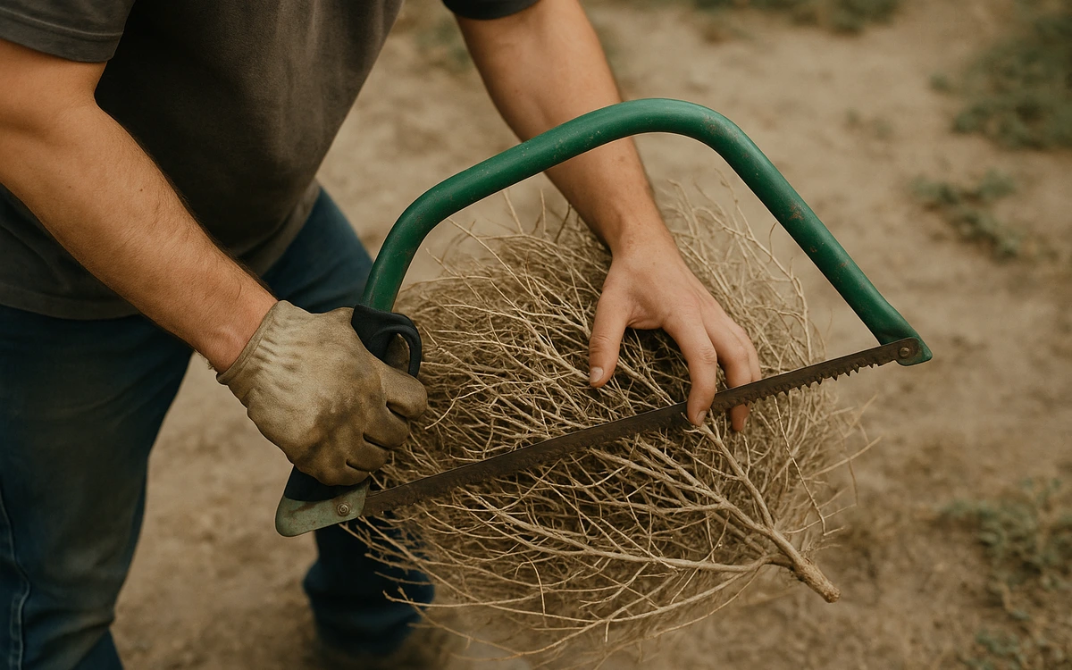 Tumbleweed removal contractor